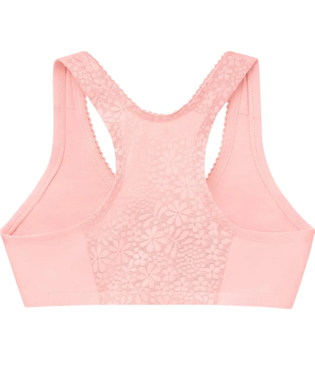 Front-Close Cotton T-Back Wire-Free Comfort Bra