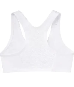 Front-Close Cotton T-Back Wire-Free Comfort Bra