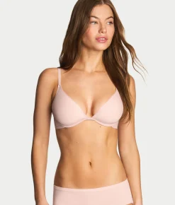 Full Transparency Plunge Spacer T-Shirt Bra