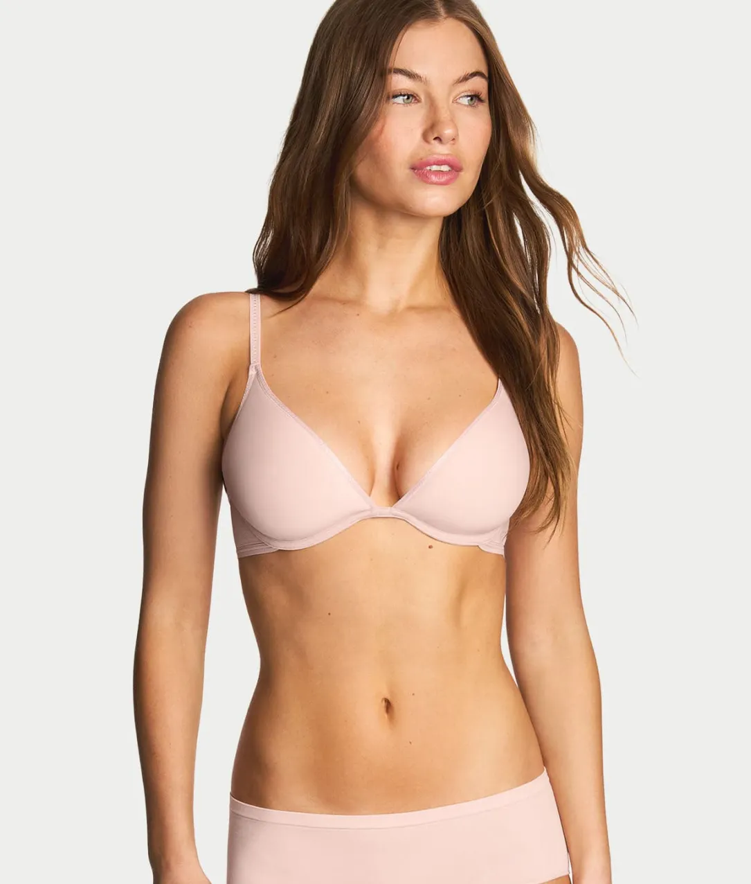 Full Transparency Plunge Spacer T-Shirt Bra