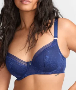 Fusion Lace Padded Plunge Bra