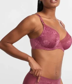 Fusion Lace Padded Plunge Bra