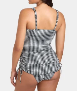 Gingham Iris Underwire Balcony Tankini Top