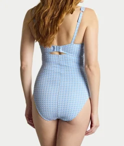 Gingham Paloma Underwire Balcony One-Piece Swimsuit