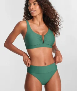 Hannah Fold-Over High-Waist Bikini Bottom