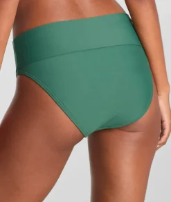 Hannah Fold-Over High-Waist Bikini Bottom