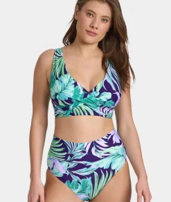 Hannah Fold-Over High-Waist Bikini Bottom