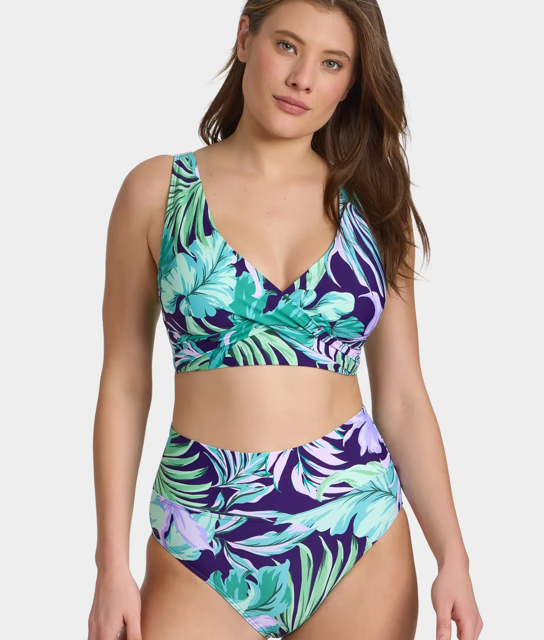 Hannah Fold-Over High-Waist Bikini Bottom