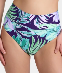 Hannah Fold-Over High-Waist Bikini Bottom