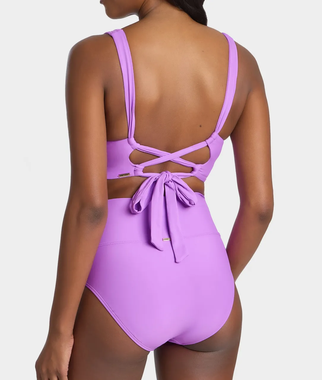 Hannah Fold-Over High-Waist Bikini Bottom