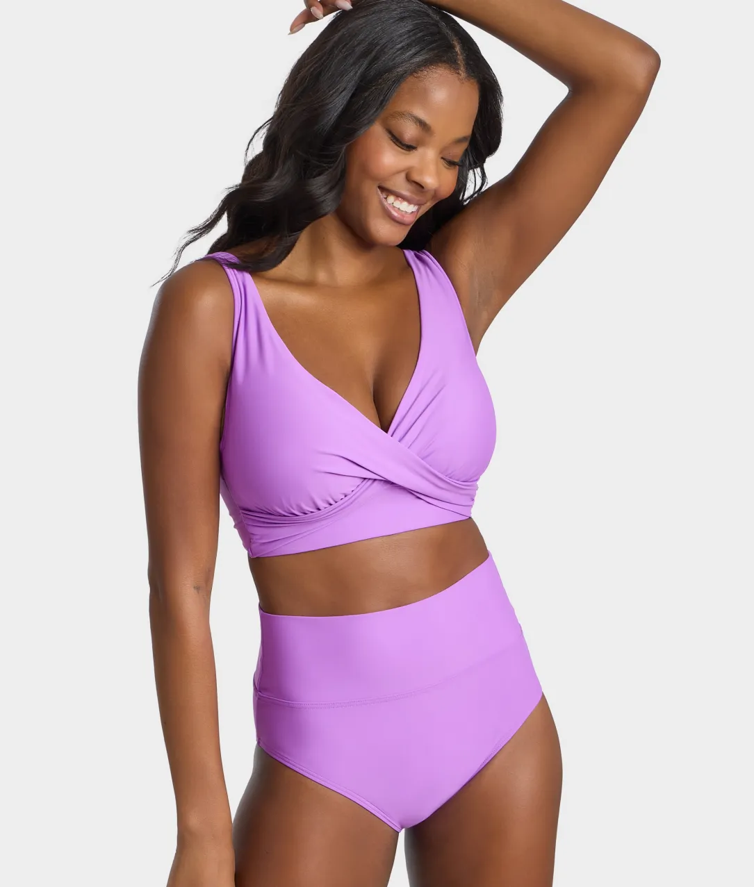Hannah Fold-Over High-Waist Bikini Bottom