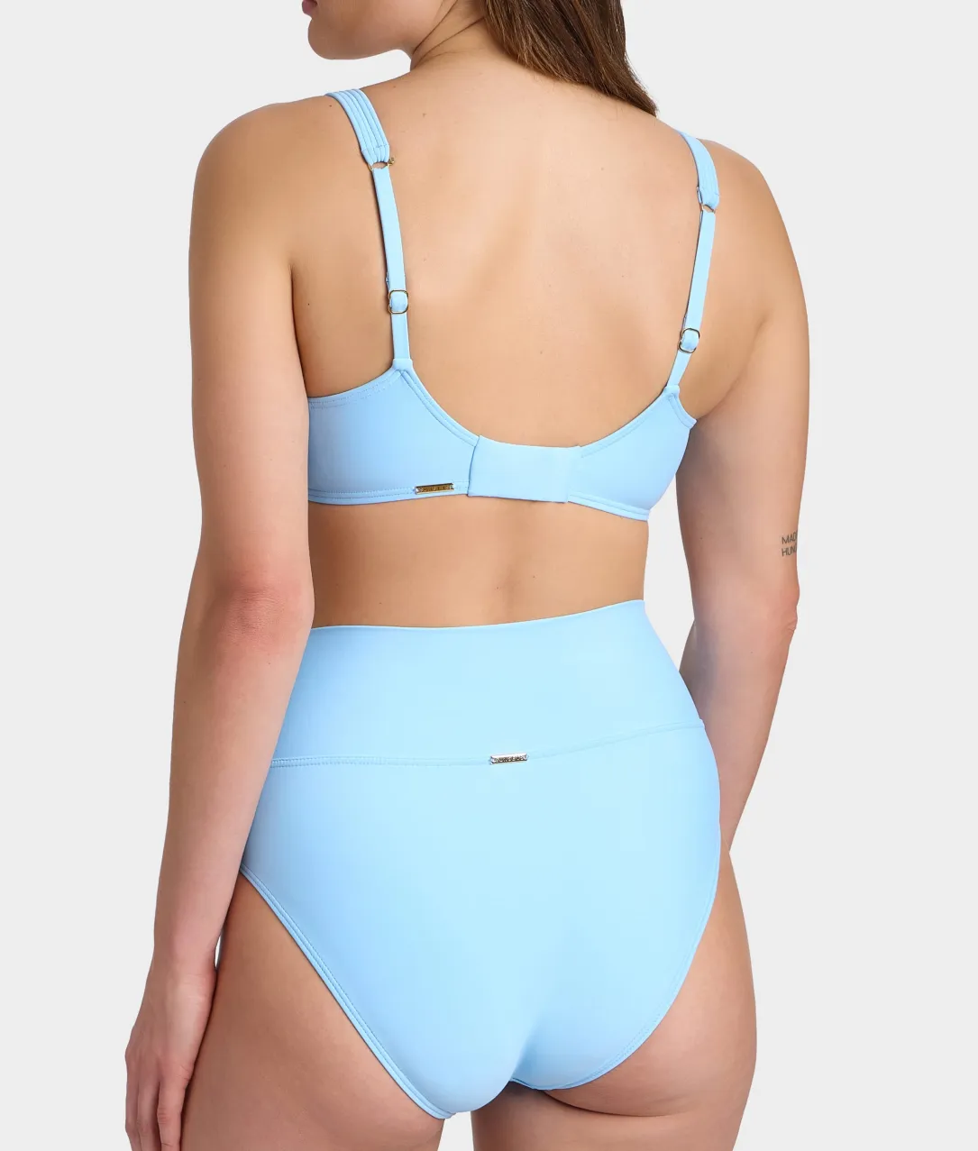 Hannah Fold-Over High-Waist Bikini Bottom