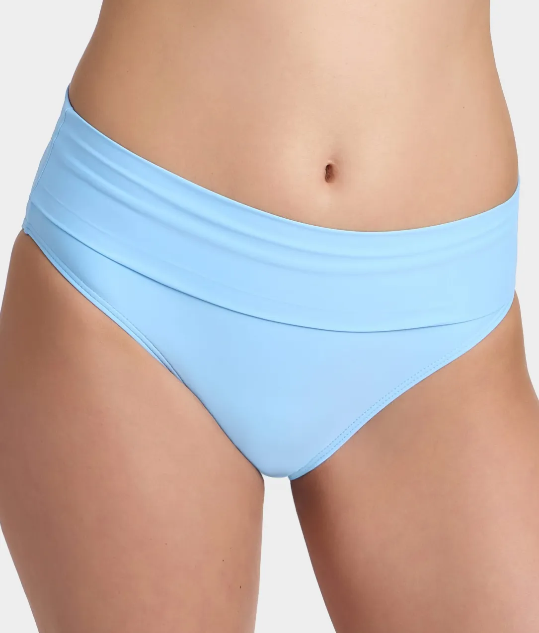 Hannah Fold-Over High-Waist Bikini Bottom
