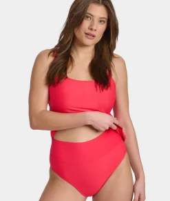 Hannah Fold-Over High-Waist Bikini Bottom