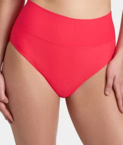 Hannah Fold-Over High-Waist Bikini Bottom