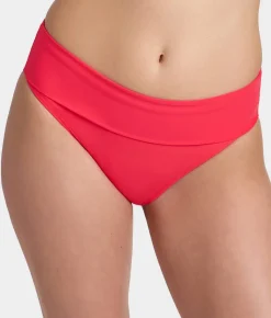 Hannah Fold-Over High-Waist Bikini Bottom