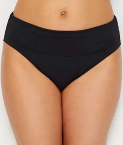 Hannah Fold-Over High-Waist Bikini Bottom