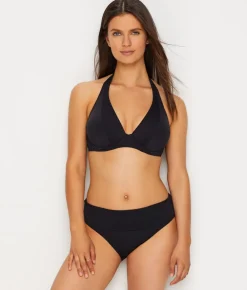 Hannah Fold-Over High-Waist Bikini Bottom