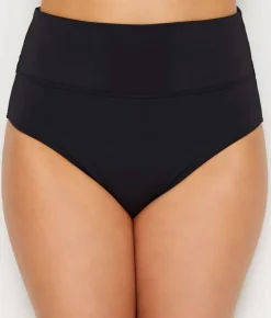 Hannah Fold-Over High-Waist Bikini Bottom