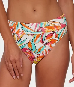 Hannah Fold-Over High-Waist Bikini Bottom