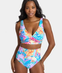 Hannah Fold-Over High-Waist Bikini Bottom