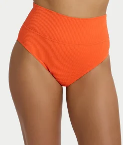 Hannah Fold-Over High-Waist Bikini Bottom
