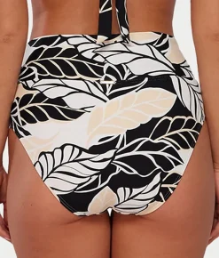 Hannah Fold-Over High-Waist Bikini Bottom