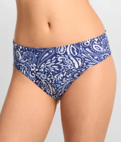 Hannah Fold-Over High-Waist Bikini Bottom
