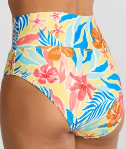 Hannah Fold-Over High-Waist Bikini Bottom