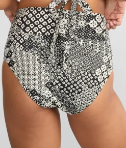 Hannah Fold-Over High-Waist Bikini Bottom