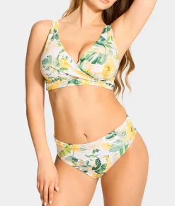 Hannah Fold-Over High-Waist Bikini Bottom