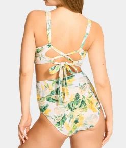 Hannah Fold-Over High-Waist Bikini Bottom