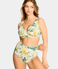 Hannah Fold-Over High-Waist Bikini Bottom