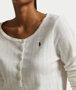 Henley Wide Leg Knit Pajama Set