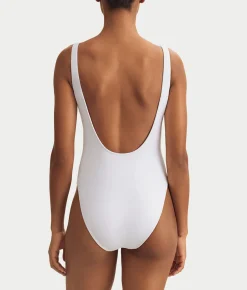 Heritage Polo Bear Terry Scoop One-Piece Swimsuit