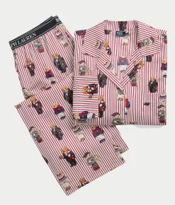 Heritage Polo Bear Woven Pajama Set