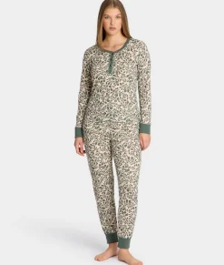 Her Stripe Henley PJ Set