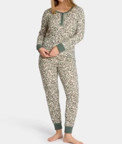 Her Stripe Henley PJ Set