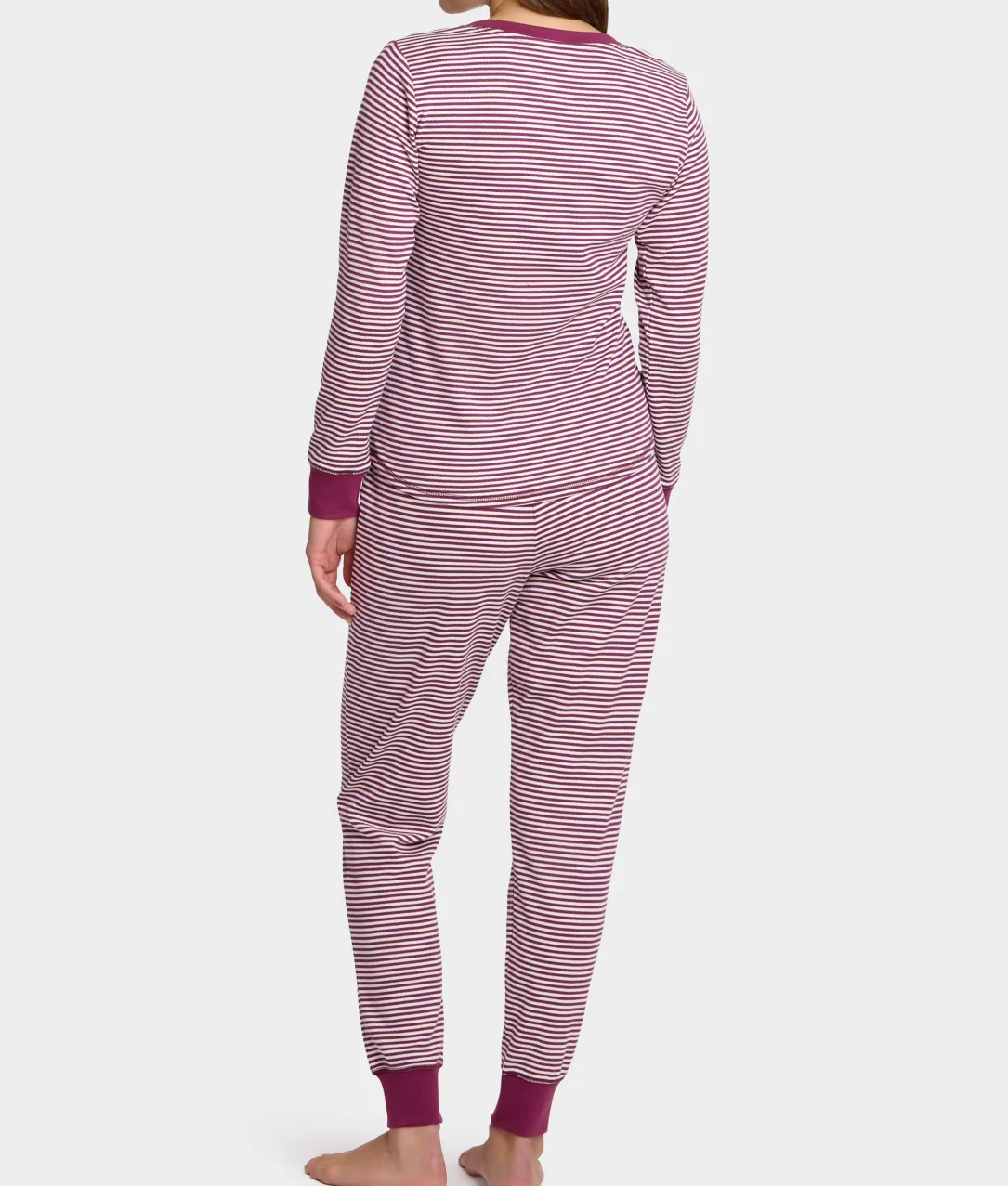 Her Stripe Henley PJ Set