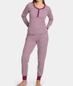 Her Stripe Henley PJ Set