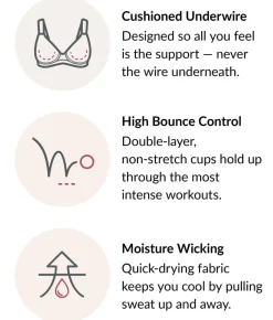 High Impact Seamless Underwire Sports Bra