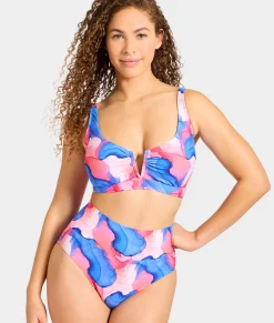High-Waist Fold-Over Bikini Bottom