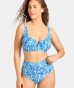 High-Waist Fold-Over Bikini Bottom