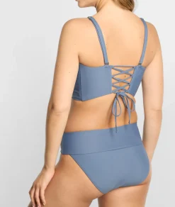 High-Waist Fold-Over Bikini Bottom