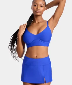 High-Waist Skirted Bikini Bottom