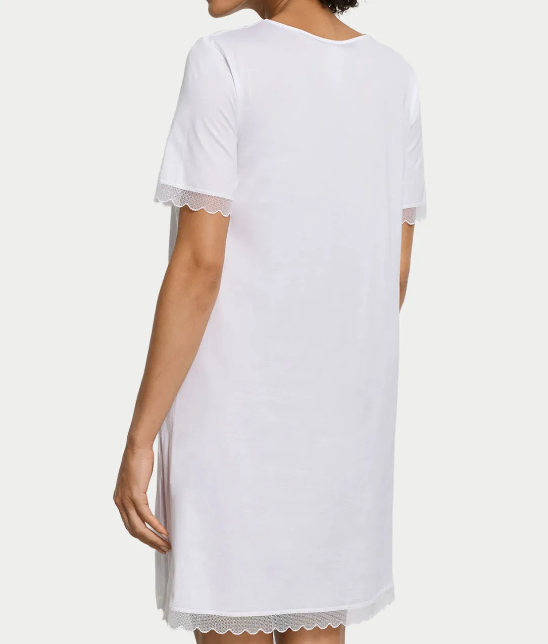 Inaya Scalloped Lace Cotton Nightgown