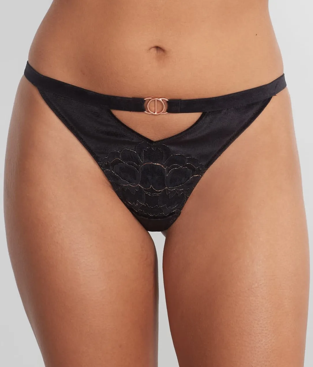 India Metallic Lace G-String