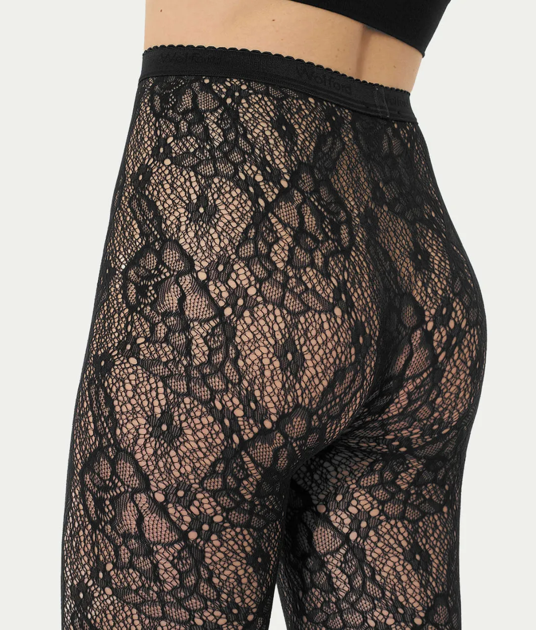 Infinite Rose Net Tights
