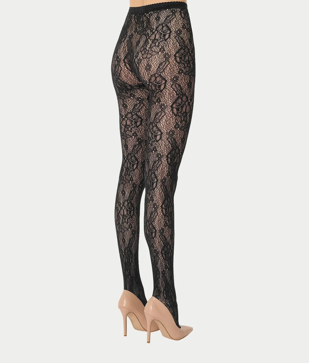Infinite Rose Net Tights