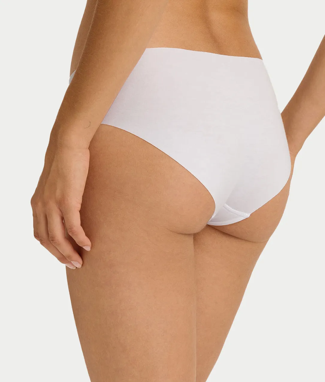 Invisible Cotton Cotton Blend High Cut Brief